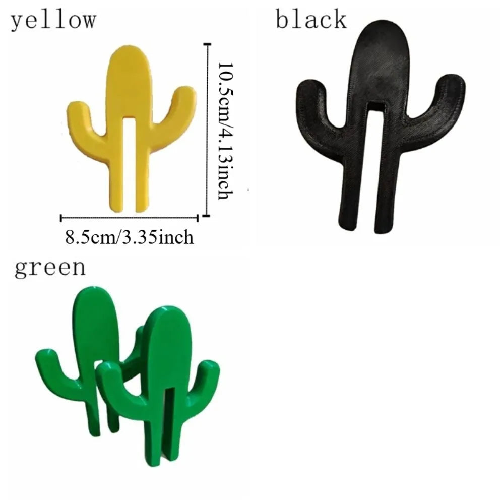 5-Pack Cactus Door Clip Hooks | No-Drill Space-Saving Plastic