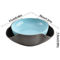 Snack Bowls Double Layer Serving Bowls Pistachios Bowl with Shell Storage Round Snacks Dish for Pistachios Cherries Popcorn Oasis Select Blue