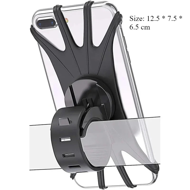 Bicycle Handlebar Holder, Bicycle Phone Holder GPS Phone Holder Silicone Motorcycle Bike Oasis Select