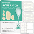 443pcs water-based gel acne patch - removes facial acne, soothes and heals the skin, multiple sizes of oversized acne patches Oasis Select 443PCS