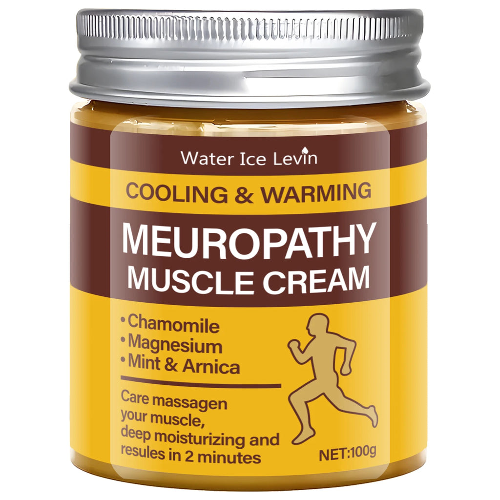 Cooling & Warming Neuropathy Muscle Cream – Chamomile & Magnesium Muscle Relief Cream Oasis Select Gold 100g
