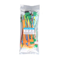 100pcs Plastic Loop Ties Markers Cable Easy Mark Nylon Cable Ties Tag Labels Tag Self-locking Zip Ties Oasis Select multicolor