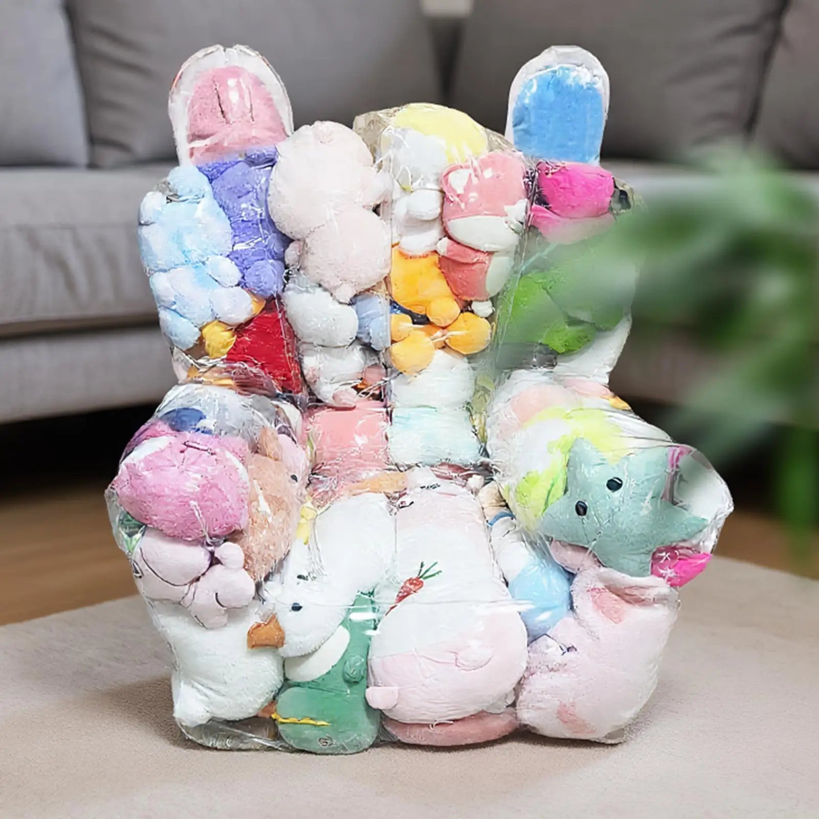 Bean Bag Stuffed Animal Storage Plush Toys Organizer Chair for Kids Organizer Large for Living Room Dorm Bedroom Playroom Oasis Select