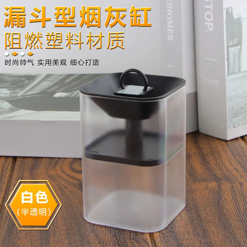 Ashtray Creative Trend Living Room Household Dustproof Ashtray Office Personality Hourglass Windproof Ashtray Oasis Select transparent
