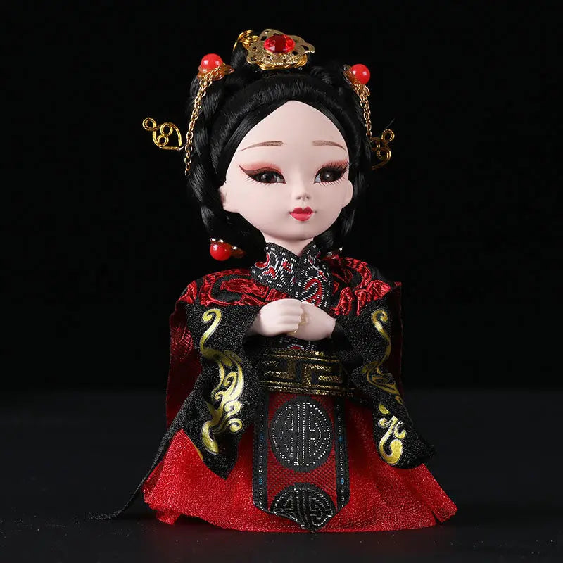 Chinese-style Themed Gifts for Foreigners Peking Opera Facial Makeup Memorabilia Silk Figurine Dolls and Decorative Ornaments Oasis Select Wei zifu 10x15cm