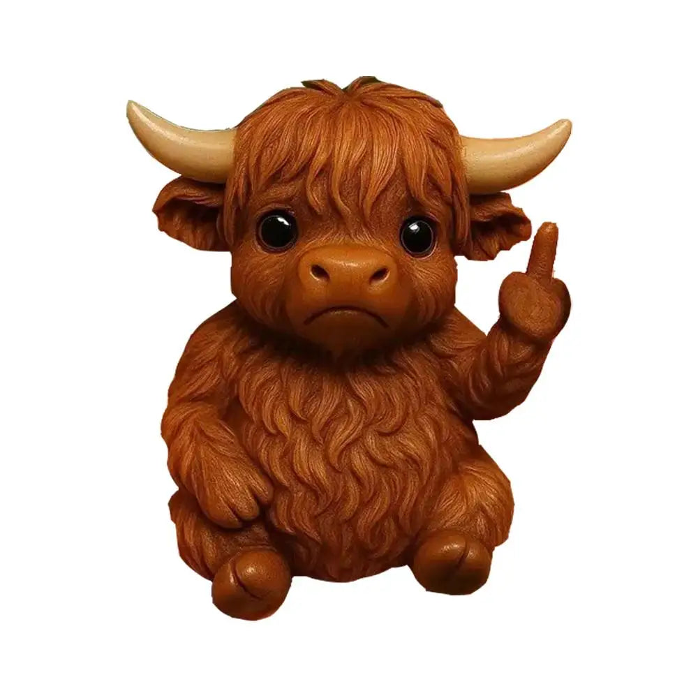 Middle Finger Animal Statue – Funny Mini Resin Figurine