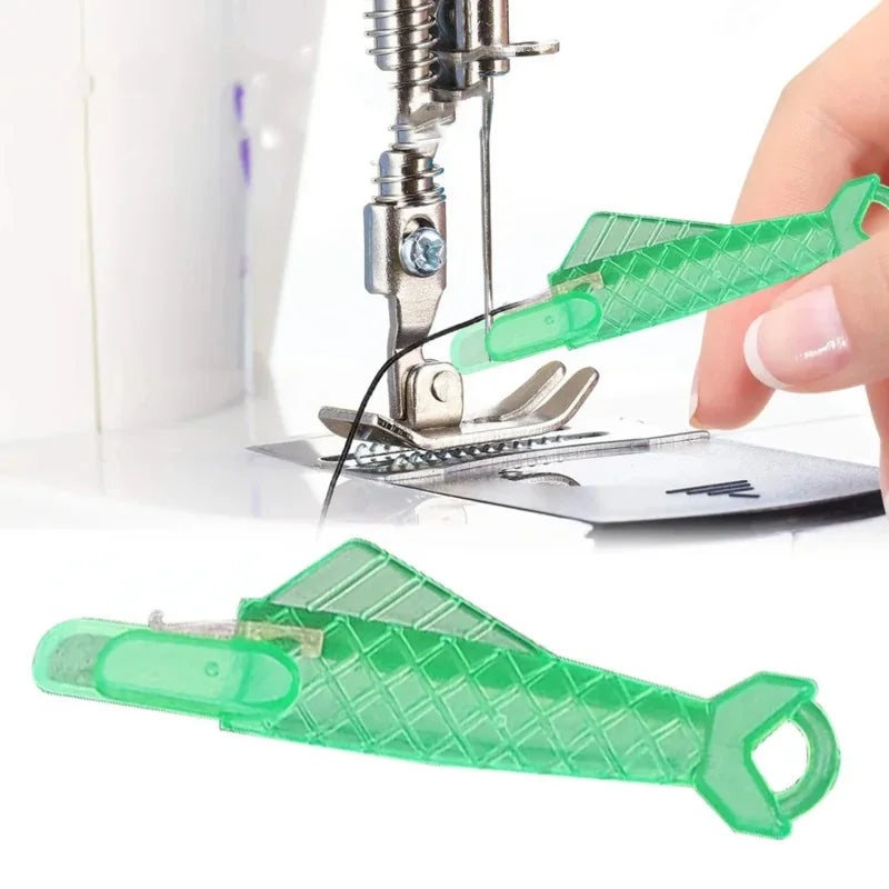 Automatic Needle Threader DIY Tool Home Hand Sewing Machine Device Thread Auto Needle Cross Stitch Sewing Accessories Oasis Select