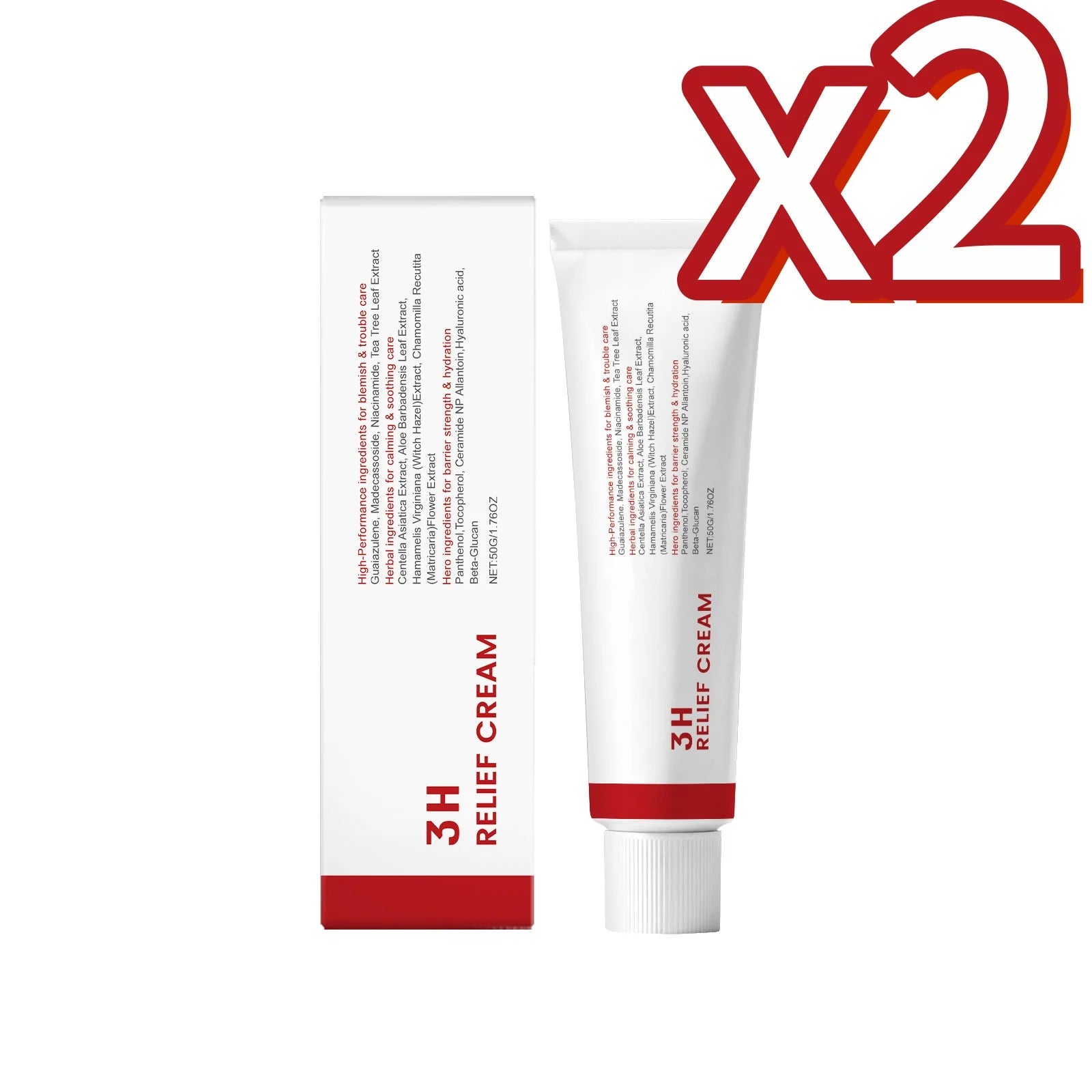 Centella Nicotinamide Skin Cream Strengthen Skin Barrier Moisturize Dry Skin Calm Sensitivity Smooth Fine Lines Skin Care Creams Oasis Select 50g Boxed X2PCS