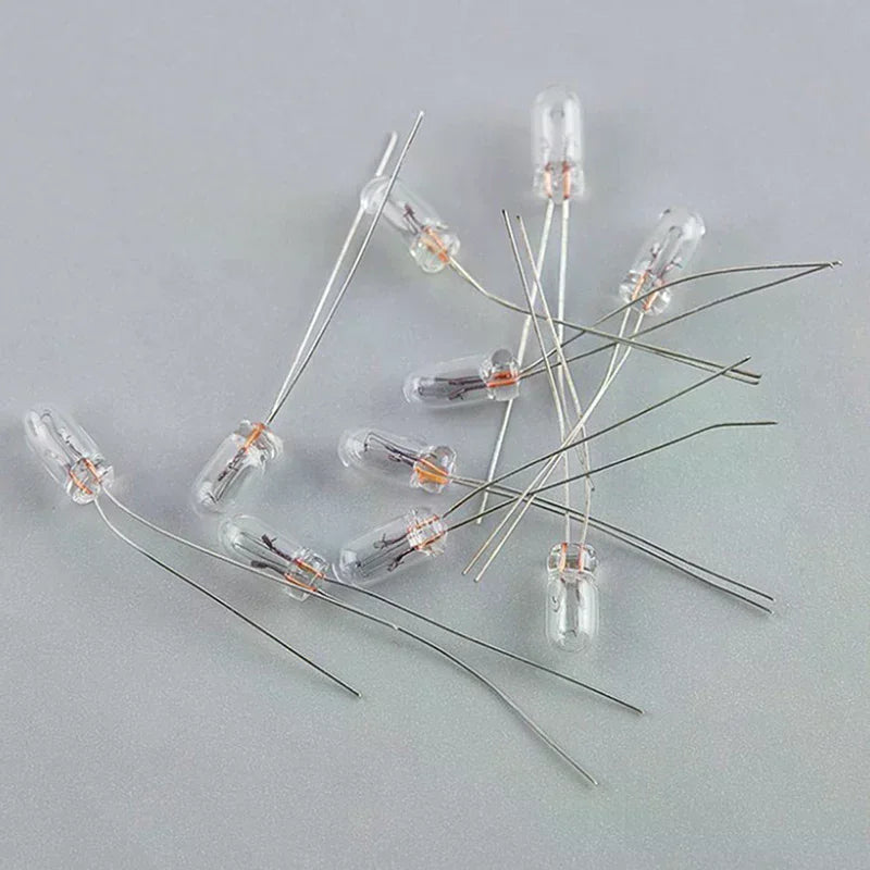 25PCS 5mm 4mm 3mm Clear 12V Mini Bulb of Wheat Rice Bulbs Switch Button Bulbs Indicator Bulb Tungsten Lamp Accessories Oasis Select