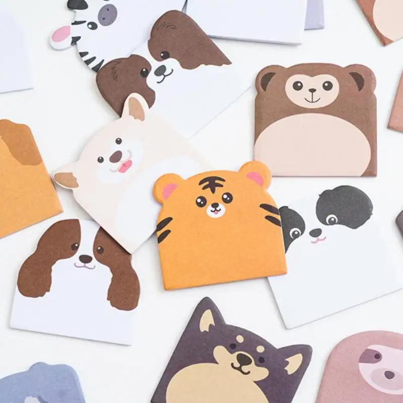 240/960 Sheets Large Capacity Adhesive Animal Shaped Memo Pads Cartoon Cute And Interesting Animal Shaped Sticky Notes Oasis Select