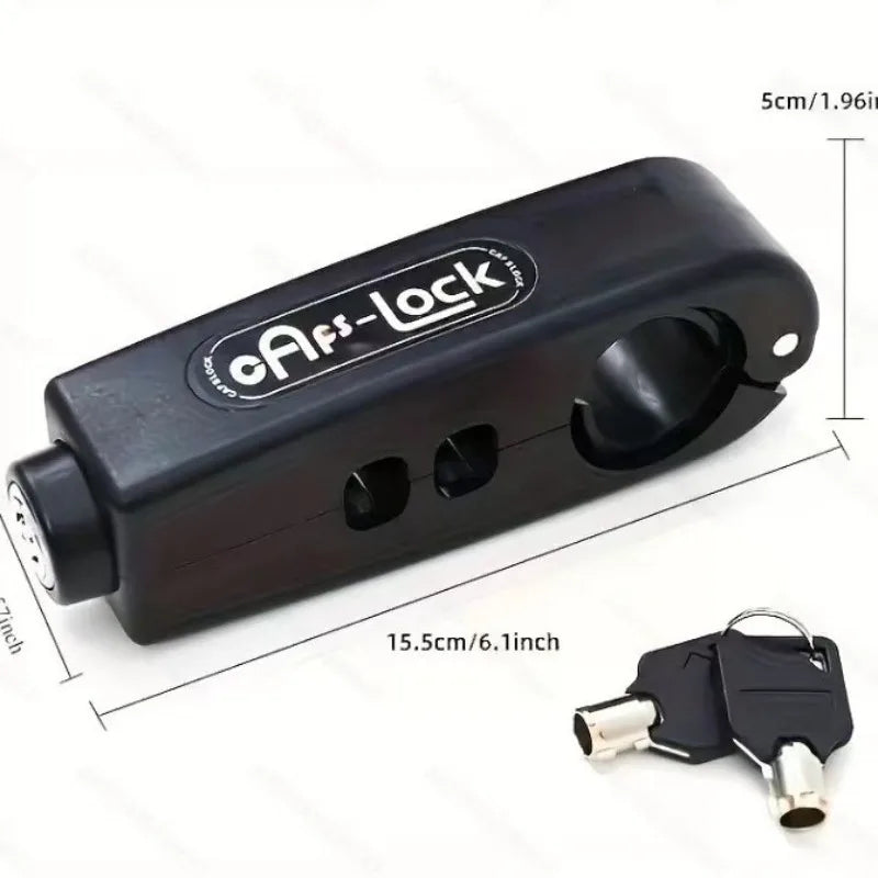 JUSTINLAU Motorcycle Handlebar Lock Anti Theft Brake Throttle Lock Universal for Scooter ATV Bike Motorbike Safety Protection Oasis Select
