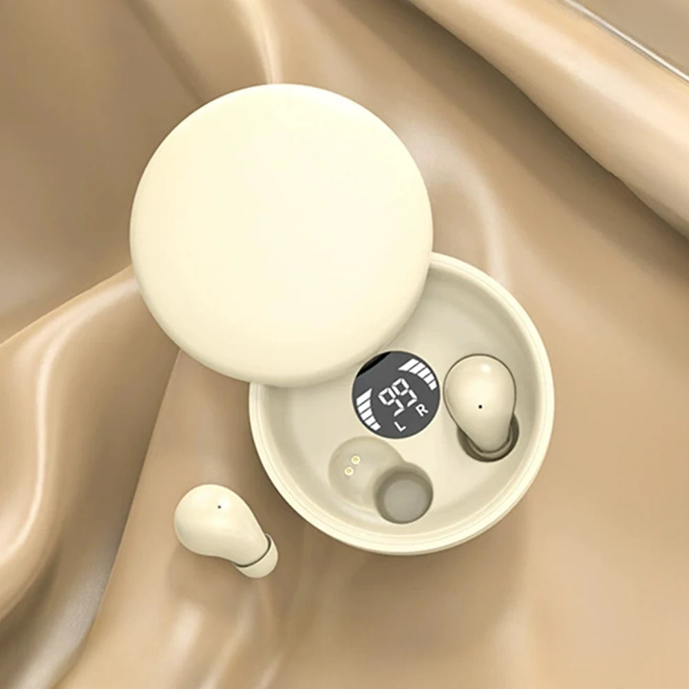 Mini Invisible Bluetooth 5.4 TWS Earbuds – Sleep & Sport