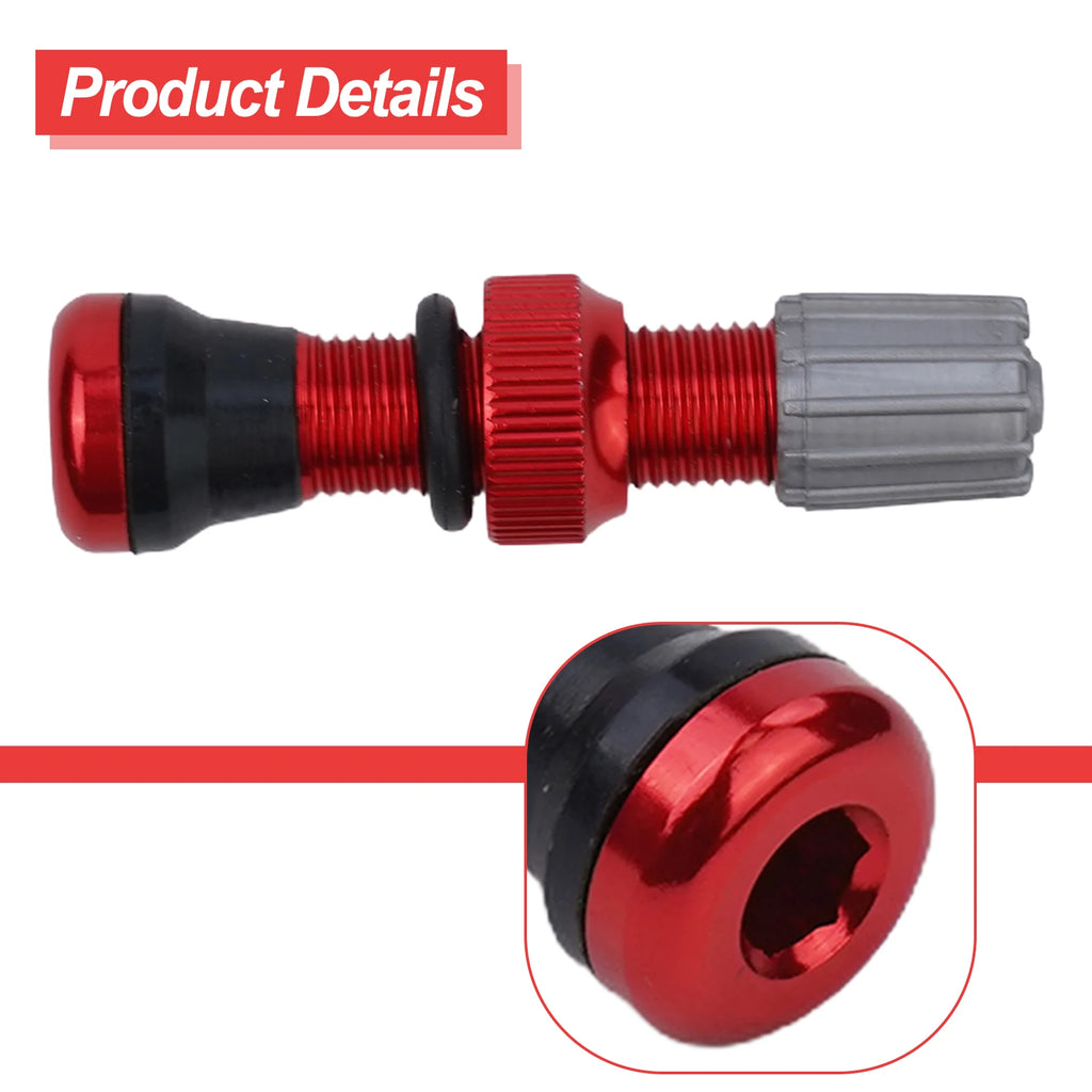 For-Schrader Valve Tubeless Valve Bike Tubeless Valve Black/ Red/ Blue/ Green Cycling Accessories For-Schrader Valves Oasis Select