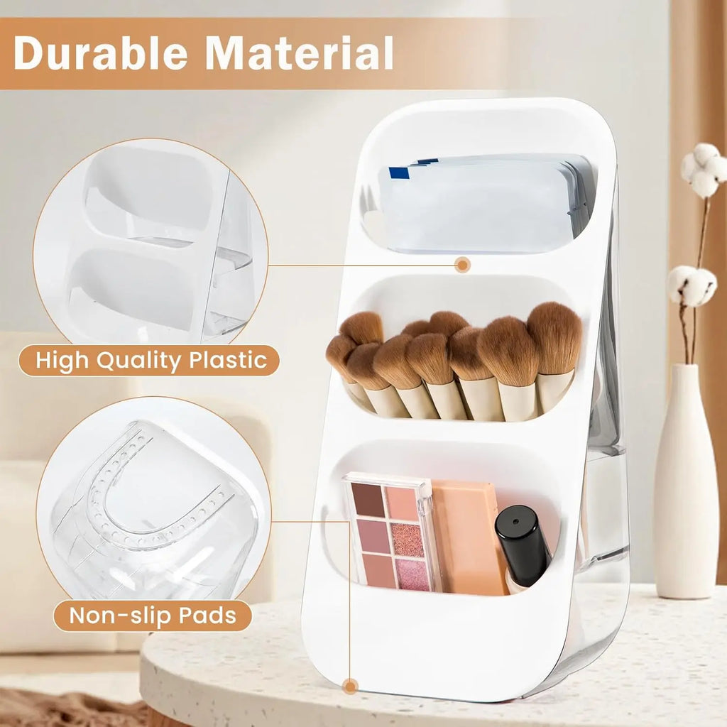 Cosmetics Storage Box - Large Capacity Countertop Storage Rack, Suitable for Dressing Table, Office Desk, Makeup Tool Storage Oasis Select