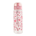 600ml Summer Daisy Plastic Straw Water Bottle, Leakproof Portable Drinking Cup for Outdoor Camping Clear Reusable Mug Ideal Gift Oasis Select Pink 600ml
