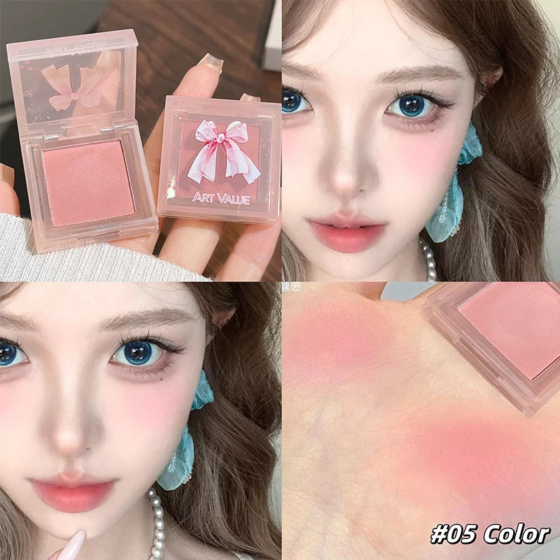 6-Piece Matte Lip Gloss & Blush Set with Necklace | ARTVALUE