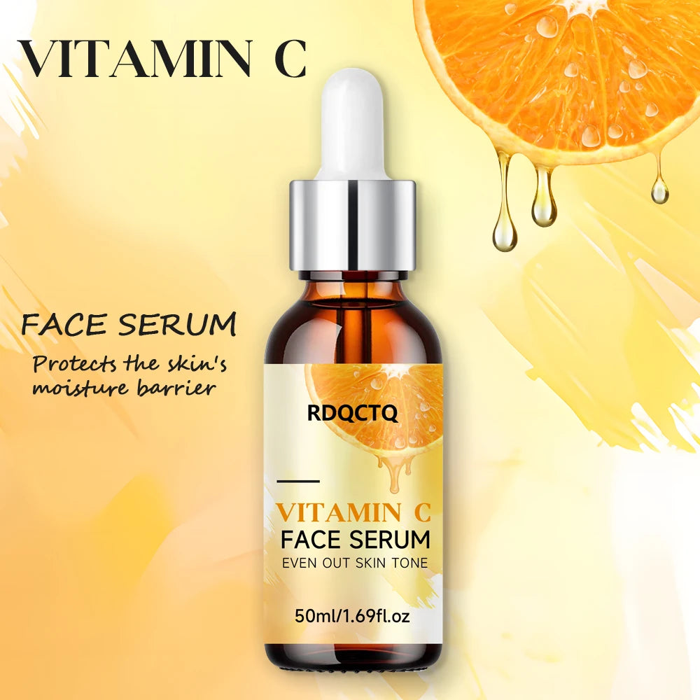RDQCTQ Vitamin C Brightening Serum – Dark Spot Face Essence Vitamin C Face Serum Oasis Select