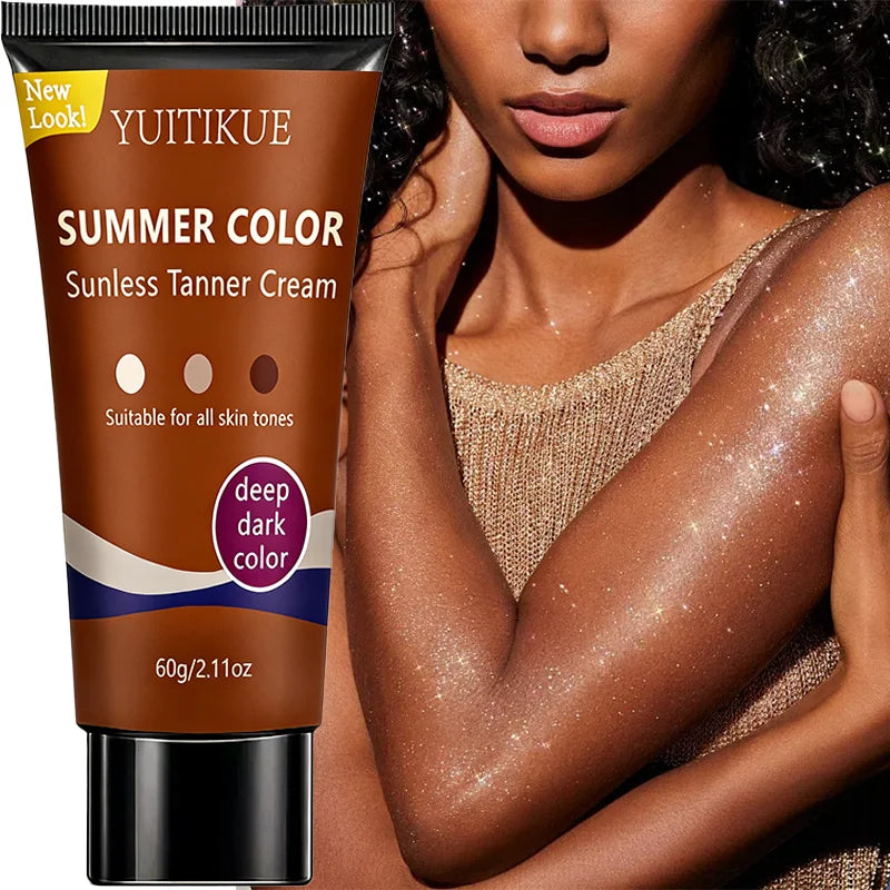 YUITIKUE Self Tanner – Clear Formula Deep Dark Glow 60g