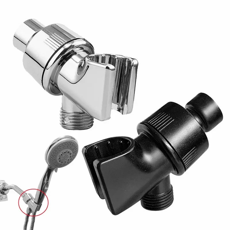 Handheld Shower Head Arm Holder G1/2″ Three-Way Adjustable Bracket With Swivel Ball Universal Mount Diverter Bathroom Accessory Oasis Select