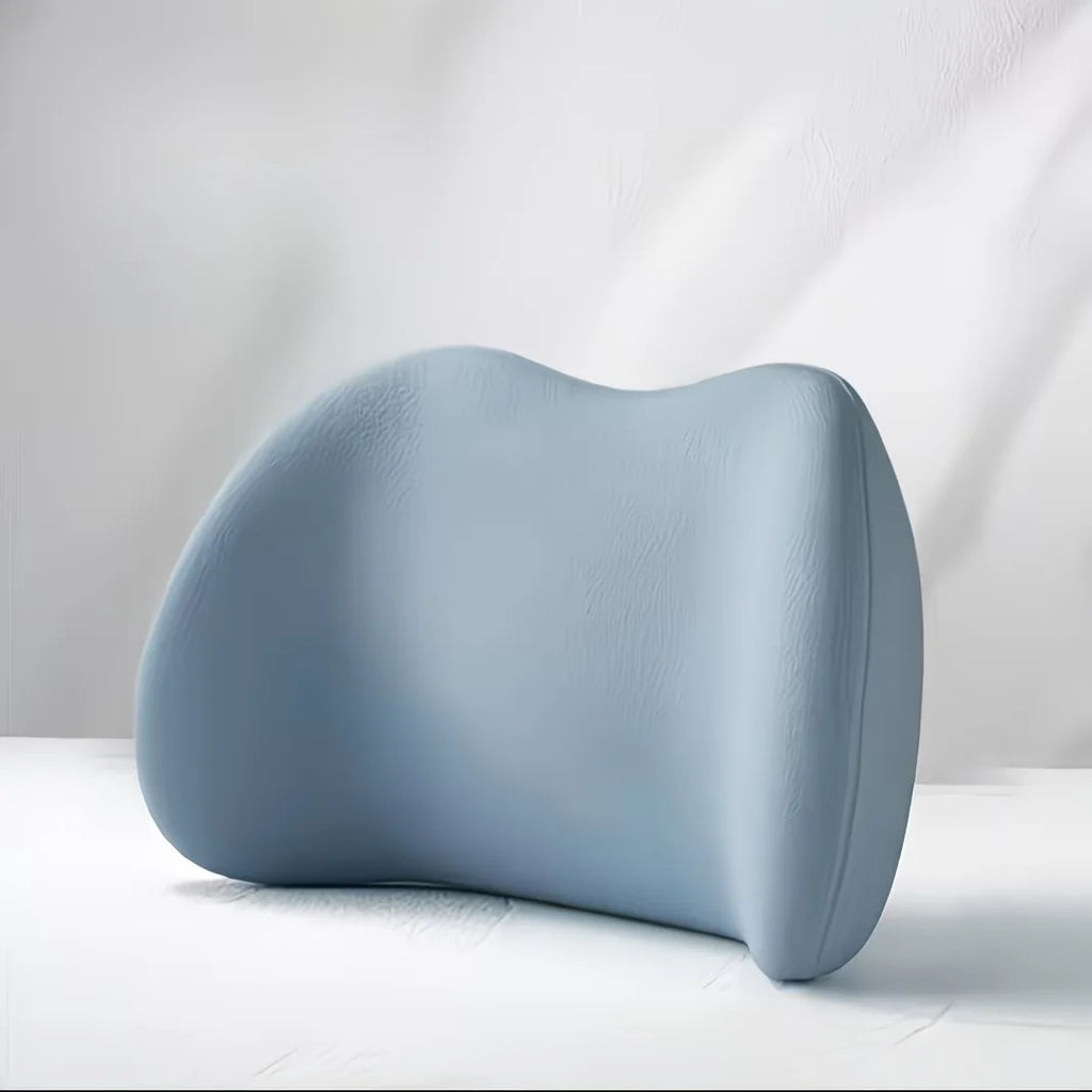 1pc Multifunctional Lumbar Support Pillow, Office Chair Back Cushion & Bed Sleeping Waist Pad, Flat Back Support for Sitting Oasis Select Blue