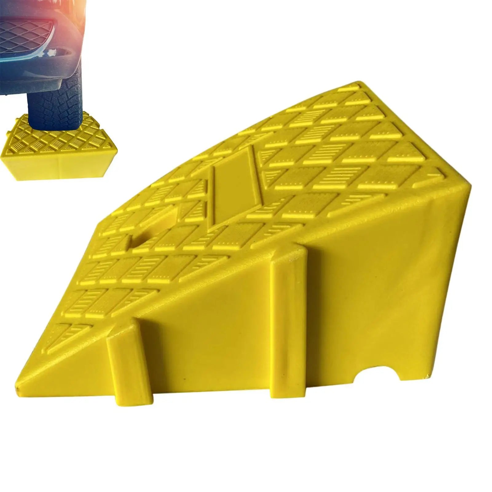 1PC Car Curb Ramps Portable Threshold Ramp Non-Slip Surface Durable Ramp For Car Motorcycle Wheelchair Scooter Pets Access Oasis Select