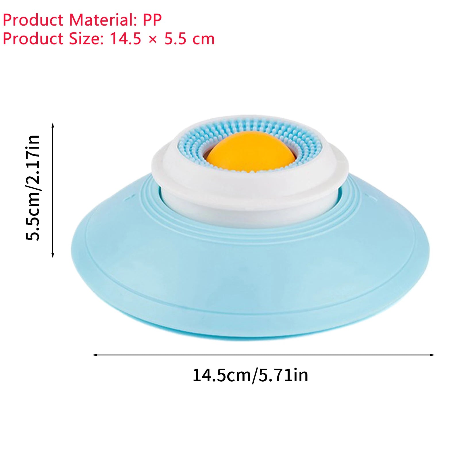 Cat Self Hi Toy Dog Licking Plate Suction Cup Licking Cat Ball Licking Fun Rotating Pet Supplies Oasis Select Yellow ball M