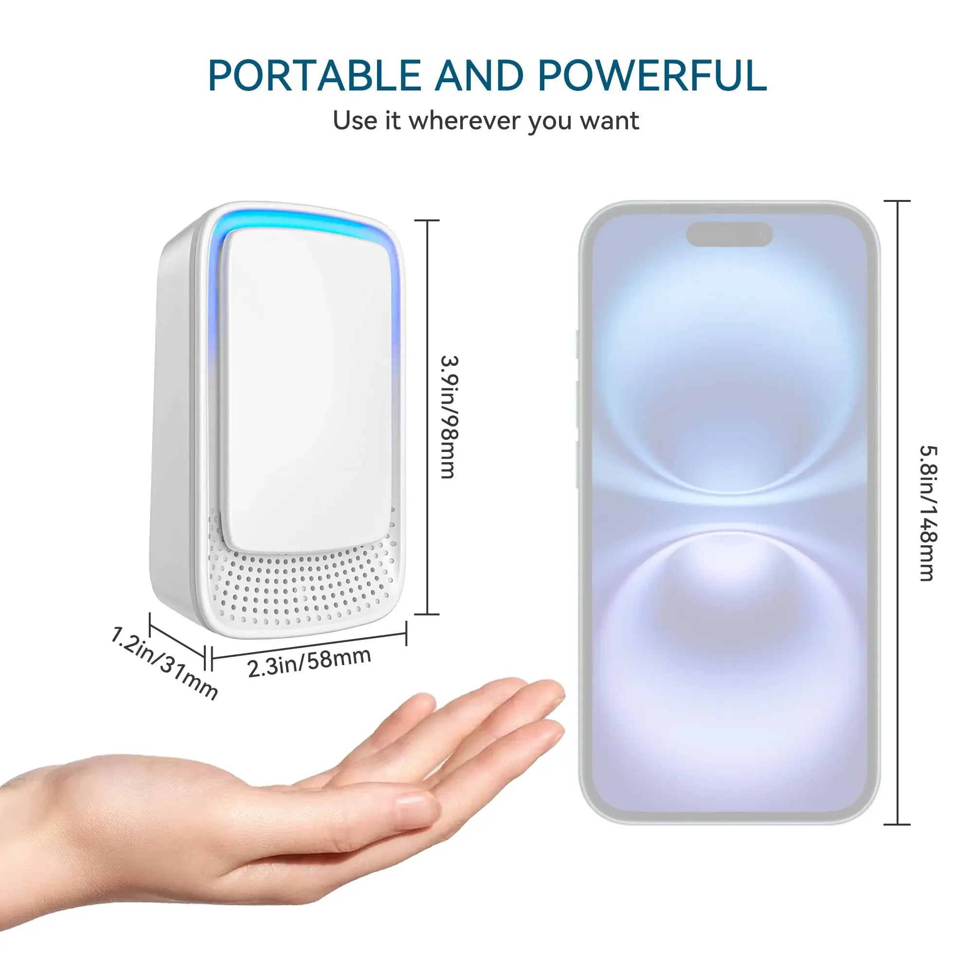 URGGU Mini Plug-In Negative Ion Air Purifier – Quiet Ionizer Plug-In Air Ionizer Oasis Select