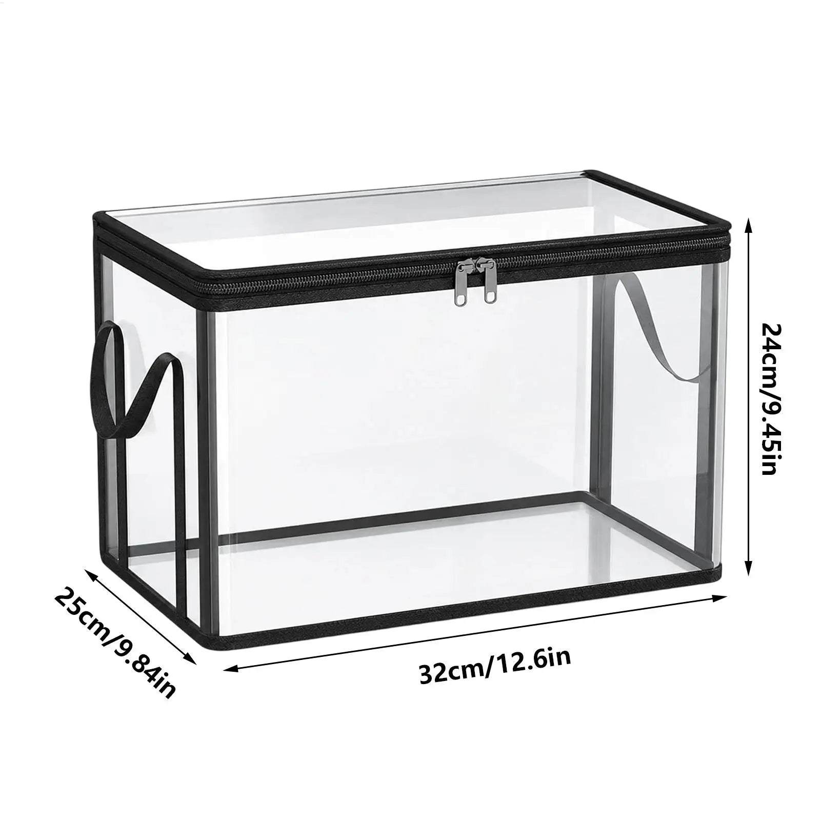 Book Storage Box Clear Stackable Large Capacity Book Storage Containers Organization Bins for Toy Snack Bedding Clothes Home Oasis Select