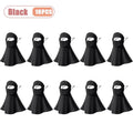 1-10PCS Ice Silk Face Mask Women Cooling Breathable UV Protection Eye Cover Summer Sun Mask Dustproof Stylish Face Gaiter Oasis Select Black-10PCS