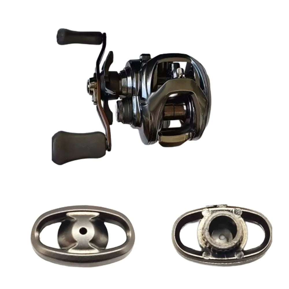 Fishing Reel Knob Side Cover Replacement for For DAIWA For LT For ALPHAS Models Metal Gray 185 by 111 Millimeters Oasis Select