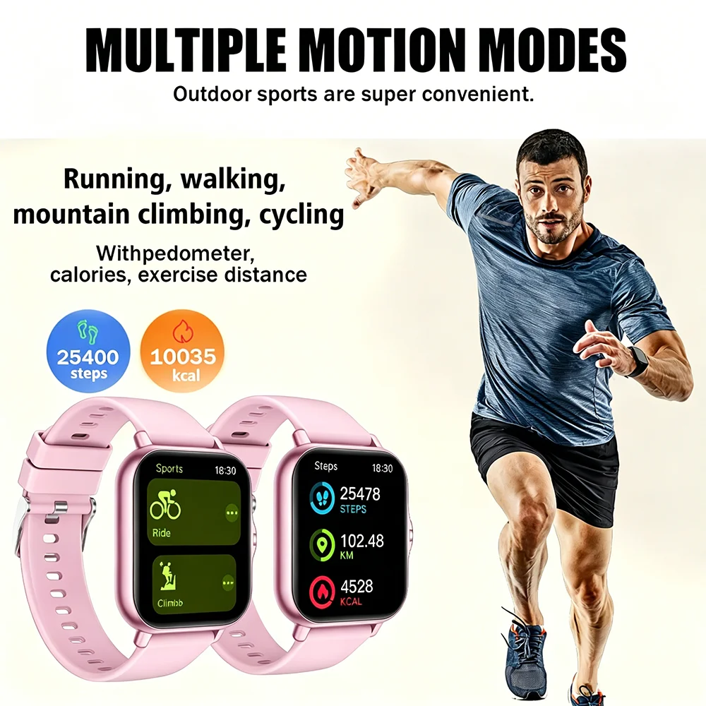 ERUN 1.83" HD Smartwatch – Calling, Sleep & Fitness Tracker