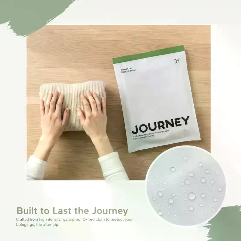 2Pcs Travel Special Hand-Rolled Vacuum Storage Bags No Pump Needed Reusable Space Saver for Luggage Clothes Packing Oasis Select
