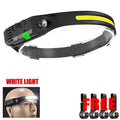Ultra-bright Rechargeable Headlamp Portable 5 LED Headlight Head Torch Waterproof Working Light Outdoor Camping Fishing Cycling Oasis Select T001-Clip