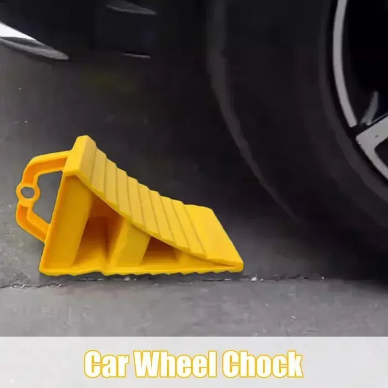 Car Trailer Wheel Chock Anti-slip Vehicle Truck Tire Stop Block with Handles Parking Wedges Car Stopper Wheel Alignment Block Oasis Select