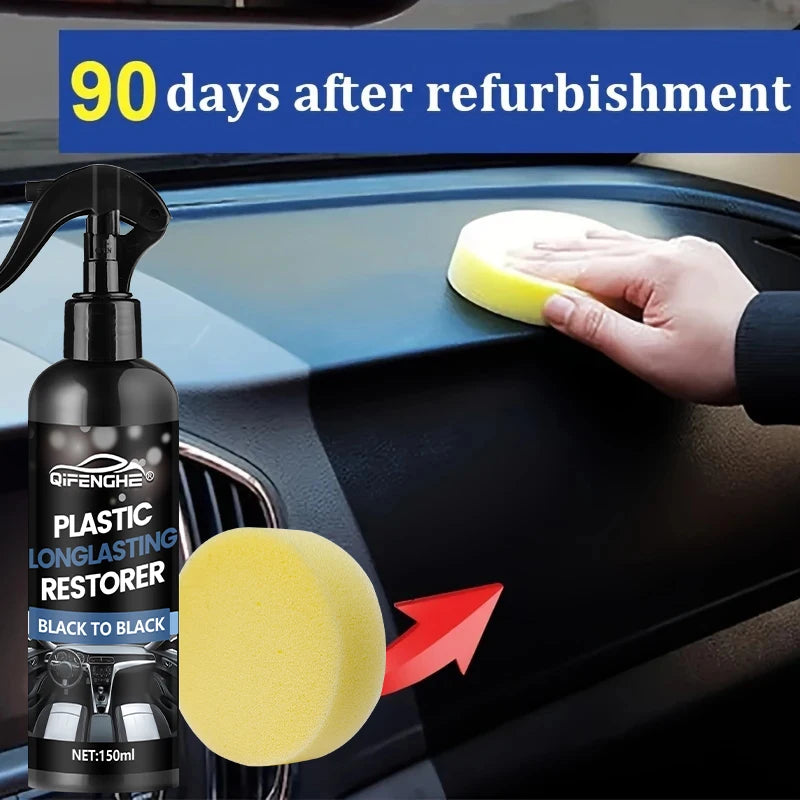 Car Plastic Restorer Coating – Refresh, Seal & Black Shine