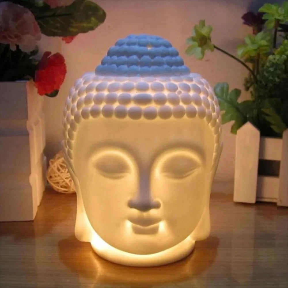 Ceramic Head Aromatherapy Burner Indoor Household Essential Oil Special Incense Burner Handicraft Home Ornament Decoration Oasis Select