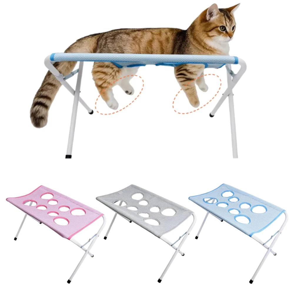 Foldable Pet Grooming Hammock Stand – Cats & Dogs Nail Trim