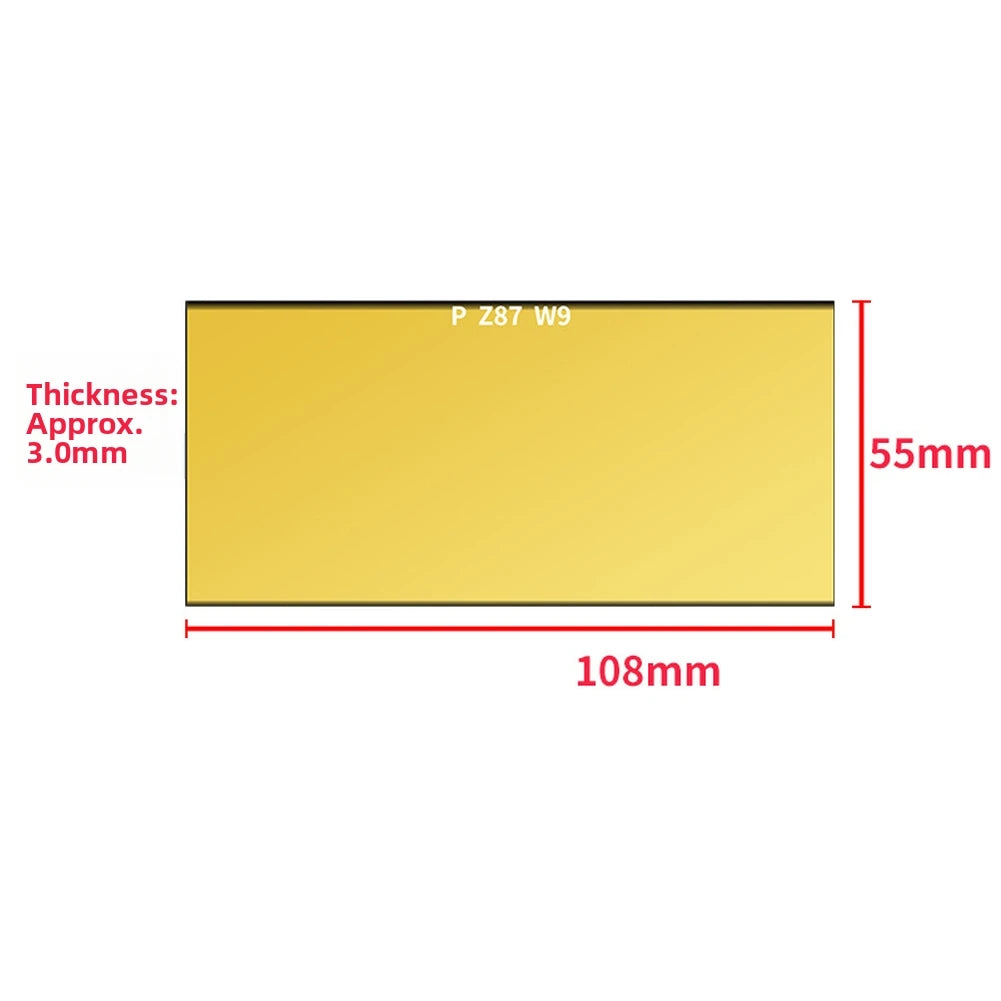 1/5pcs Welded Glass Lens Helmet Welded Hardened Glass Lens Welded Cover Lens 5.5 X 10.80cm Welding Requirements Oasis Select