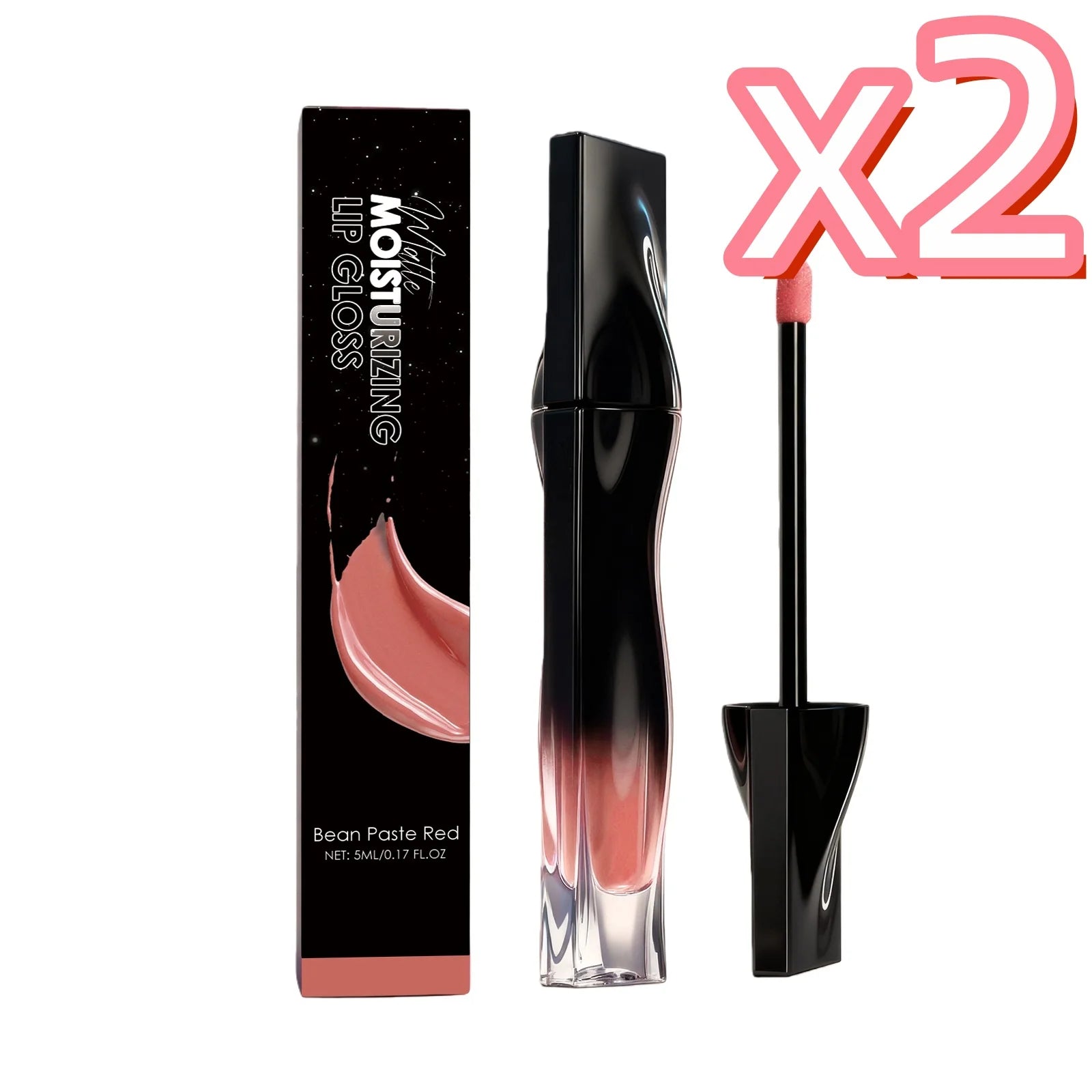 Premium Matte Lip Balm Smooth Matte Finish Reduce Dry Lines Lasting Pigment Natural Look Lightweight Moisturize 6-Color Lipstick Oasis Select Bean Paste Red X2