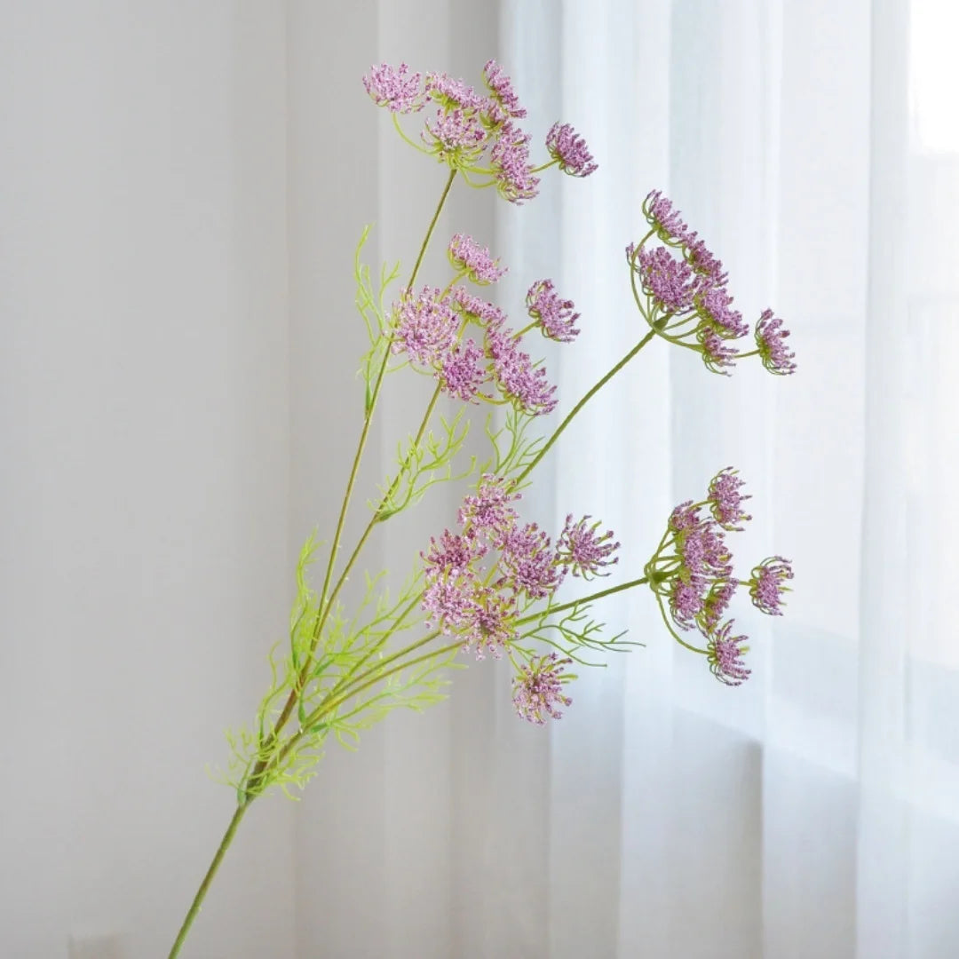 Artificial Lace Foam Flowers 80cm Faux Silk Blooms Home Decor Wedding Photography Props Restaurant Greenery Decorations Oasis Select purple