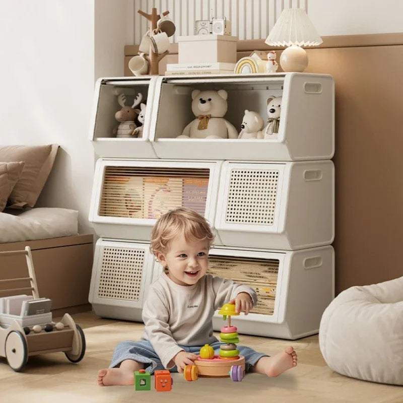 Oblique storage cabinet Children's toy storage rack Living room rack Bedroom finishing locker Multi-layer combination cabinet Oasis Select