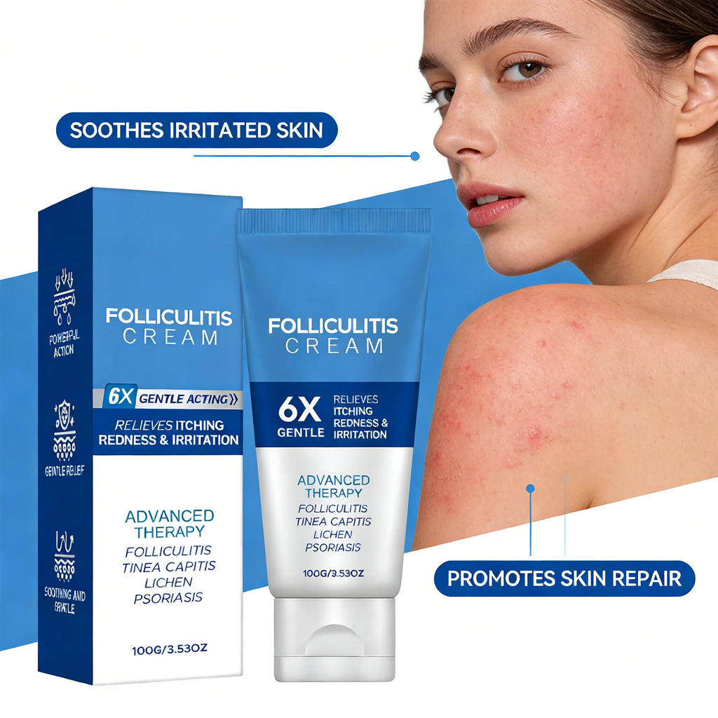 Folliculitis Cream Reduce Redness Relieve Itching Soothing Stimulating Herbal Gentle Smoothing Nourishing Care Cream Oasis Select