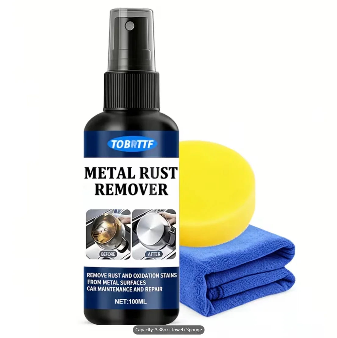 Metal Rust Remover Spray 100ml – Car & Kitchen Rust Cleaner Rust Remover Spray Oasis Select
