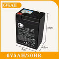 Hot 6V/12V Rechargeable Battery - 5Ah/7Ah/8Ah/12Ah for Children's Electric Vehicles, Toy Cars, Motorcycles, Baby Strollers Oasis Select 6V 5Ah battery