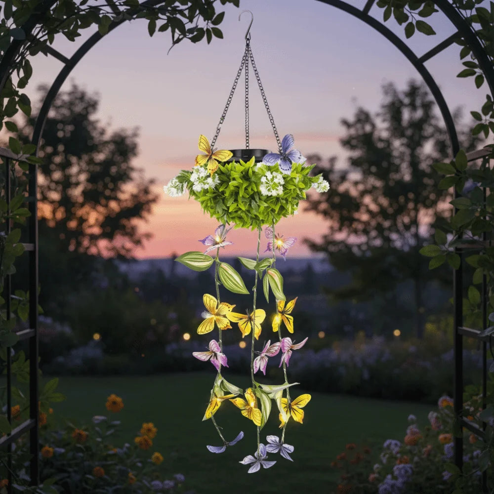Solar Butterfly Vine Lamp | IP65 Waterproof Garden Light