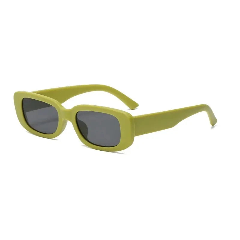 New Small Sunglasses Women Men Trendy Vintage Brand Designer Hip Hop Square Green Sun Glasses Female Eyewear Oasis Select