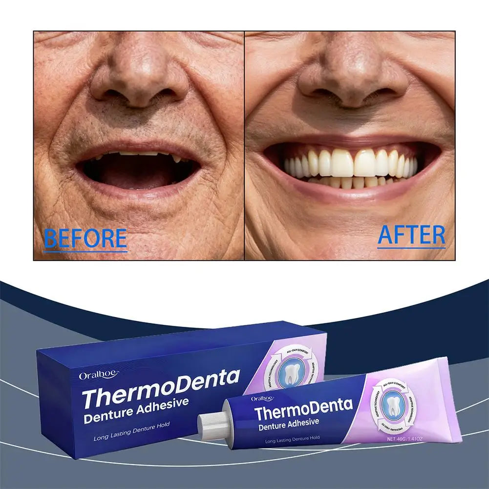 40g Denture Adhesive Cream – Strong Hold, Zinc-Free, Gum Care