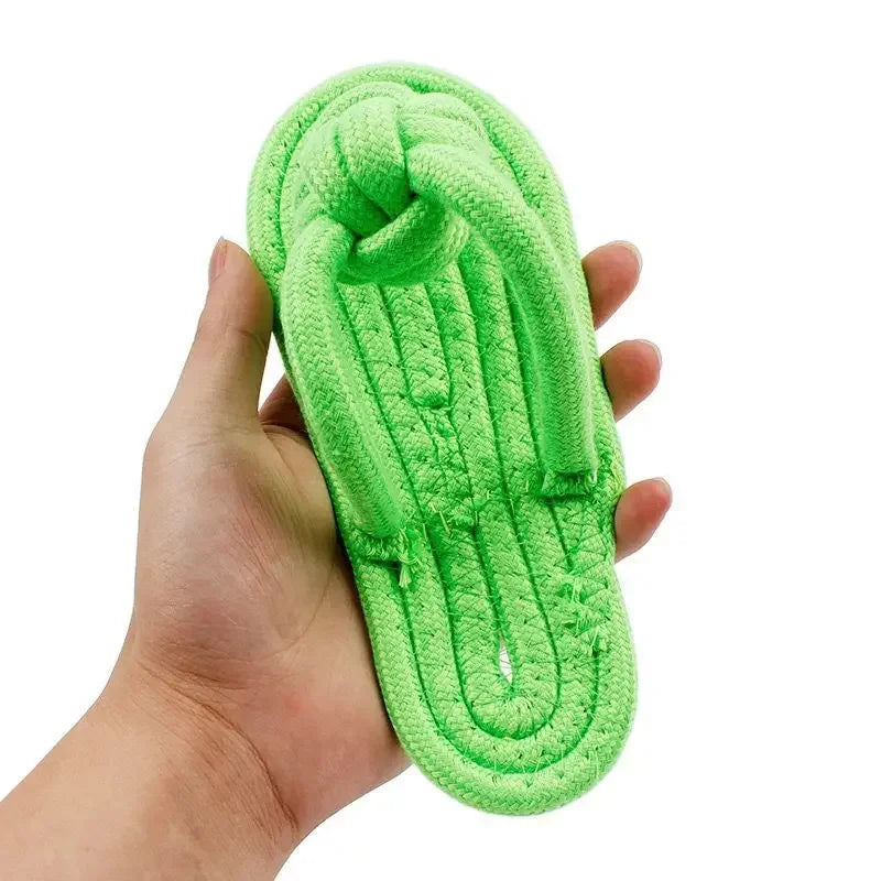 Fun Dog Bite Toy Slipper Strap Toys for Small Large Dog Pets Teeth Training Teeth Grinding Toys Interactive Dog Toys Oasis Select