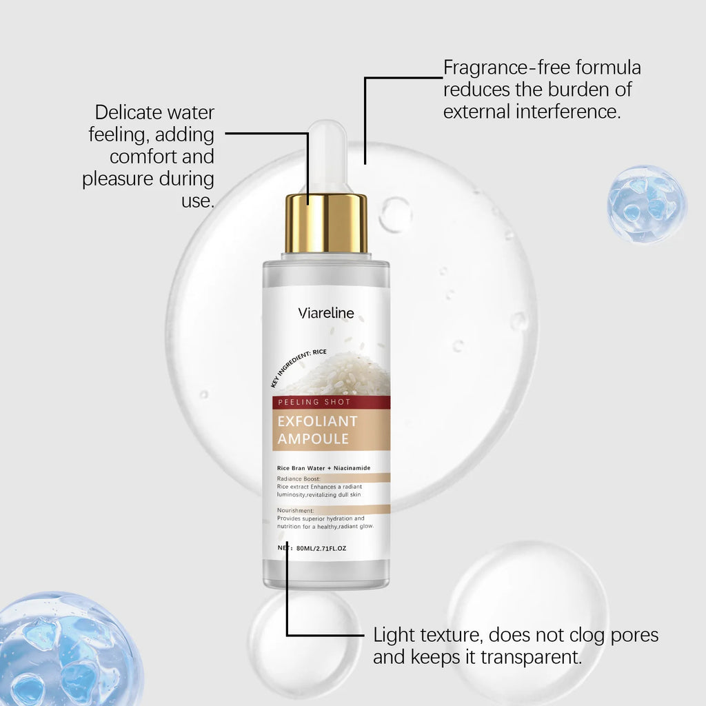 Viareline Rice Exfoliating Face Essence – Pore & Brightening Serum