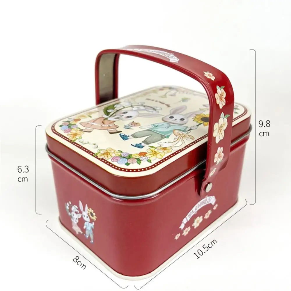 Tinplate Candy Box Kids Gifts Small Tin Box Cookie Box Portable Rabbit Gift Box for Birthday Wedding Party Decoration Oasis Select Sunflower A Other
